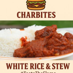 Plain Rice with Beef Stew / Salad