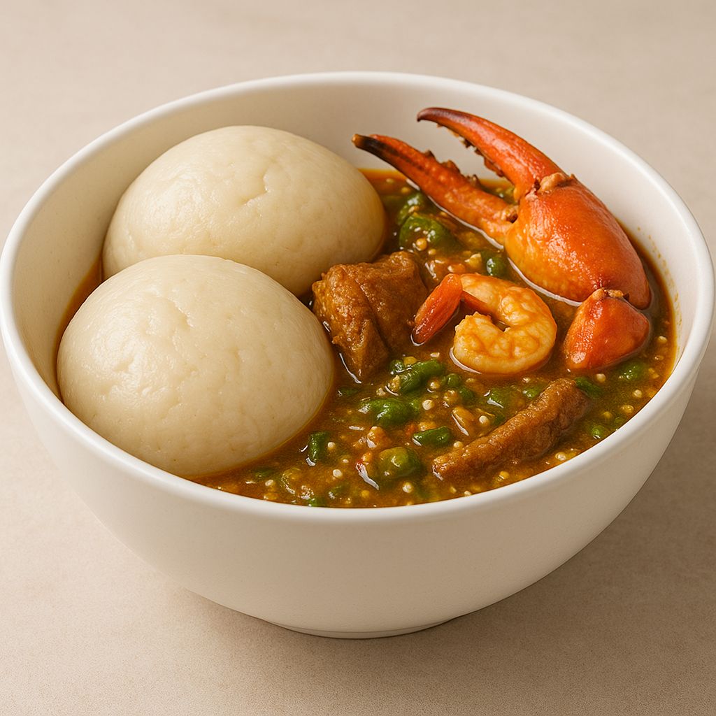 Banku and Okro Stew